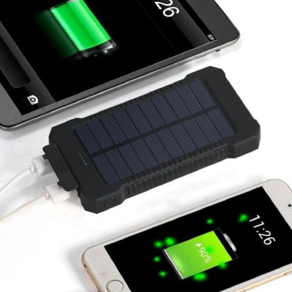 SolarBud 2024 2 USB Portable Charger Solar Power Bank for Cell Phone, Green